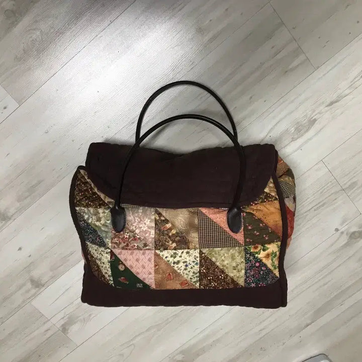 [BUNJANG] Quilted Large Travel Tote Bag / 퀼트 큰가방, 퀼트 빅 여행가방