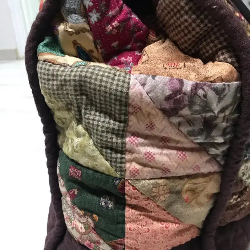 [BUNJANG] Quilted Large Travel Tote Bag / 퀼트 큰가방, 퀼트 빅 여행가방
