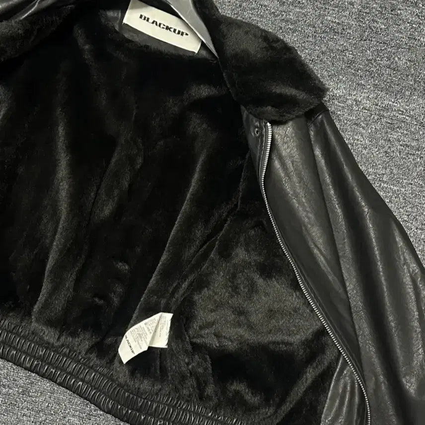 [BUNJANG] BlackUp Snug Fur Leather Jacket / 블랙업 스너그 퍼 레더 자켓 점퍼