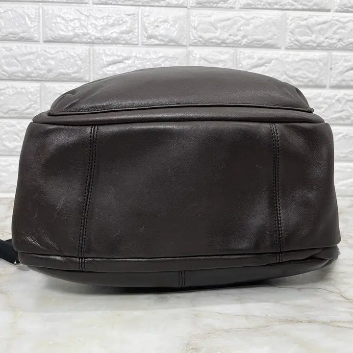 [BUNJANG] Beanpole Brown Leather Backpack / [정품] 빈폴 브라운 소가죽 백팩 남자 가방