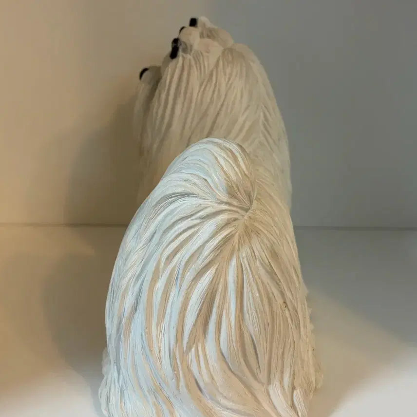 [BUNJANG] Vintage Maltese Dog Figurine / 빈티지 말티즈 강아지 피겨린