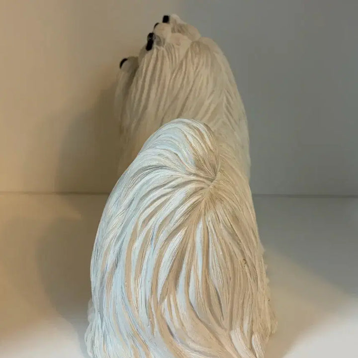 [BUNJANG] Vintage Maltese Dog Figurine / 빈티지 말티즈 강아지 피겨린