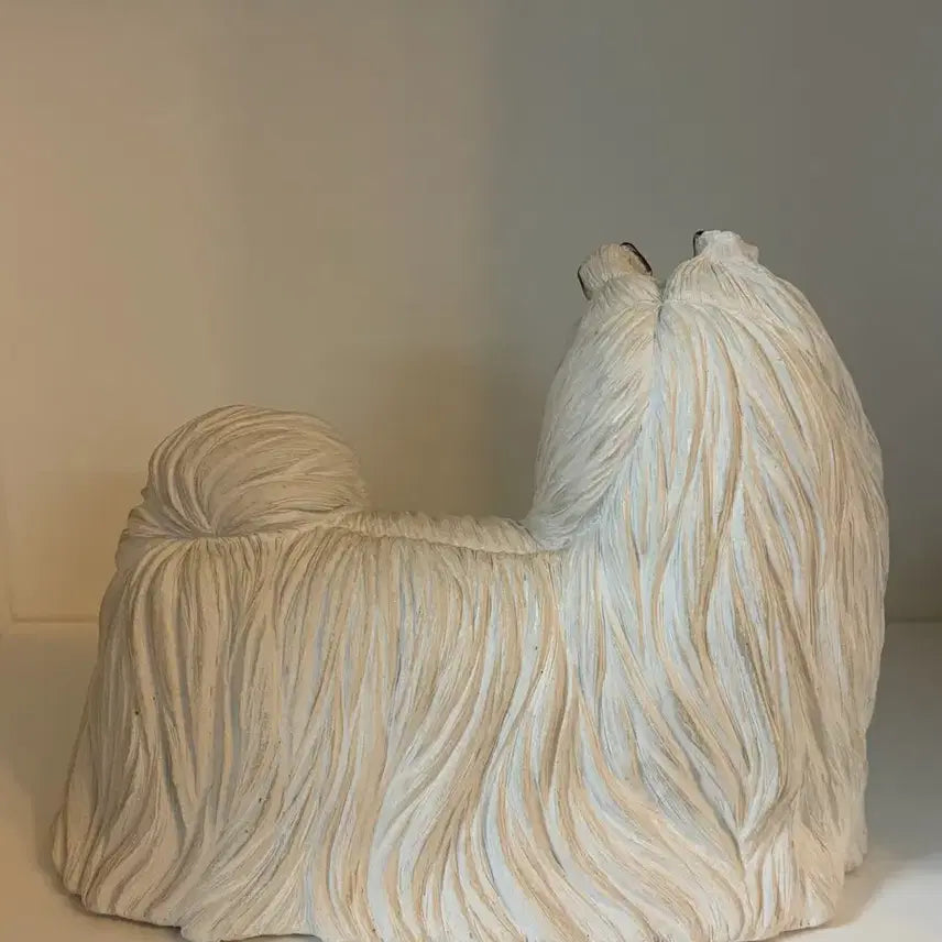 [BUNJANG] Vintage Maltese Dog Figurine / 빈티지 말티즈 강아지 피겨린