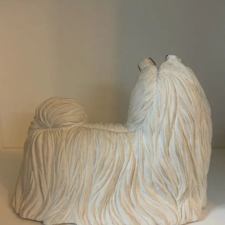 [BUNJANG] Vintage Maltese Dog Figurine / 빈티지 말티즈 강아지 피겨린