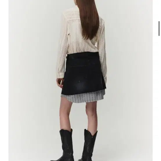 [BUNJANG] Noir Pour Femme Denim Wrap Skirt / 노이어 포 우먼 데님 랩 스커트