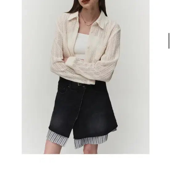 [BUNJANG] Noir Pour Femme Denim Wrap Skirt / 노이어 포 우먼 데님 랩 스커트