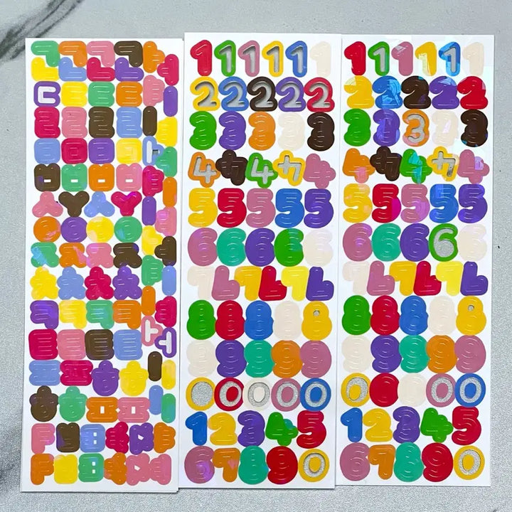 [BUNJANG] Assorted Korean Alphabet and Number Stickers / 다꾸 한글 알파벳 숫자 스티커 판매