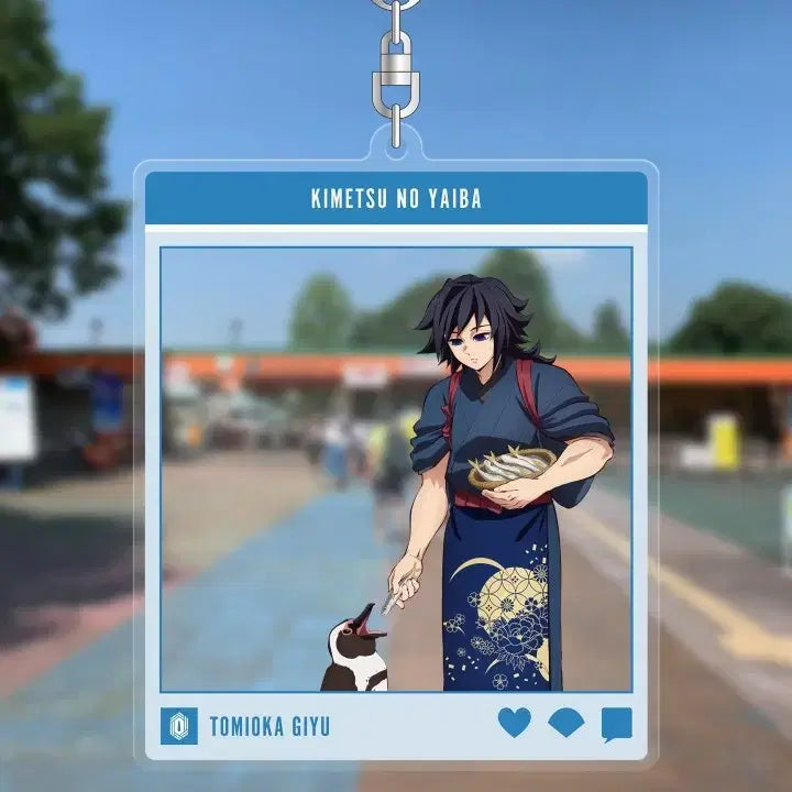 [BUNJANG] Demon Slayer Giyu Acrylic Keychain / 귀멸의 칼날 도부 동물공원 아크릴 키링 기유