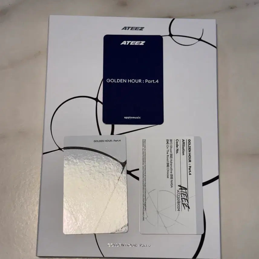 에이티즈 골든아워4 일반앨범 윤호 포카+애플뮤직 특전 (Z 버전)