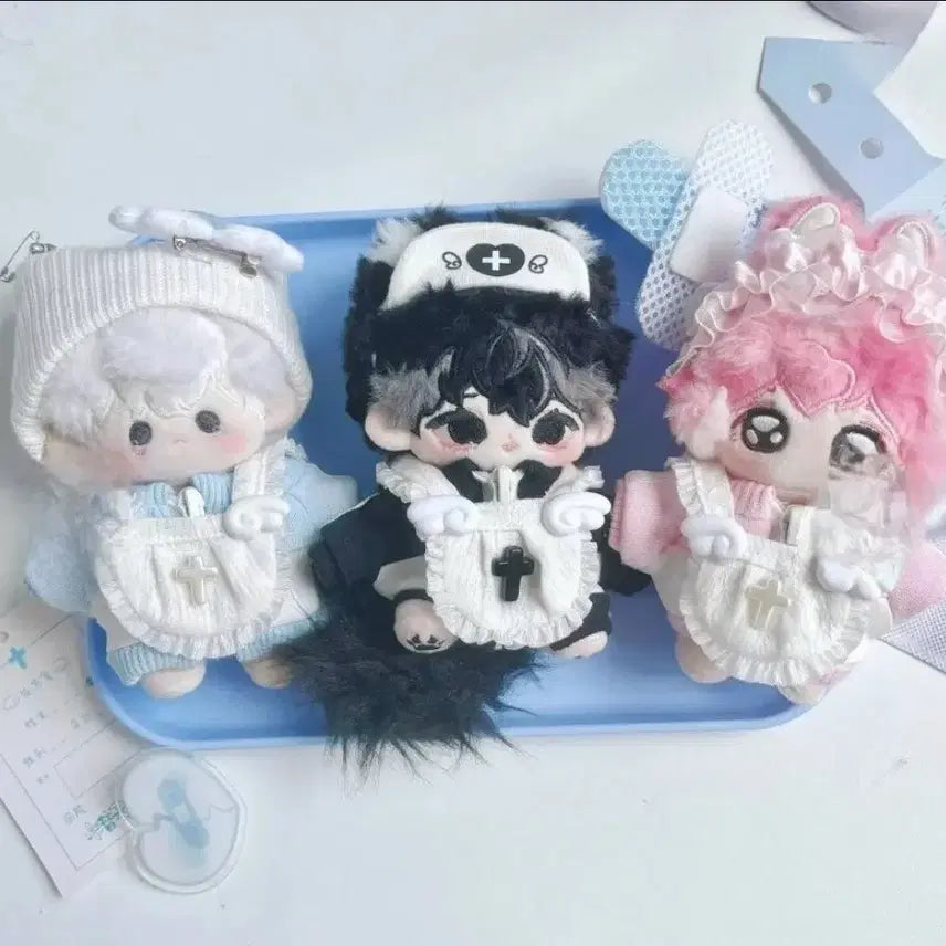 [BUNJANG] Ninimall 10cm Doll Sweatshirt Set / 10cm 인형옷 십자치유 블루,블랙,핑크 니니멀 맨투맨 플레이브데못죽
