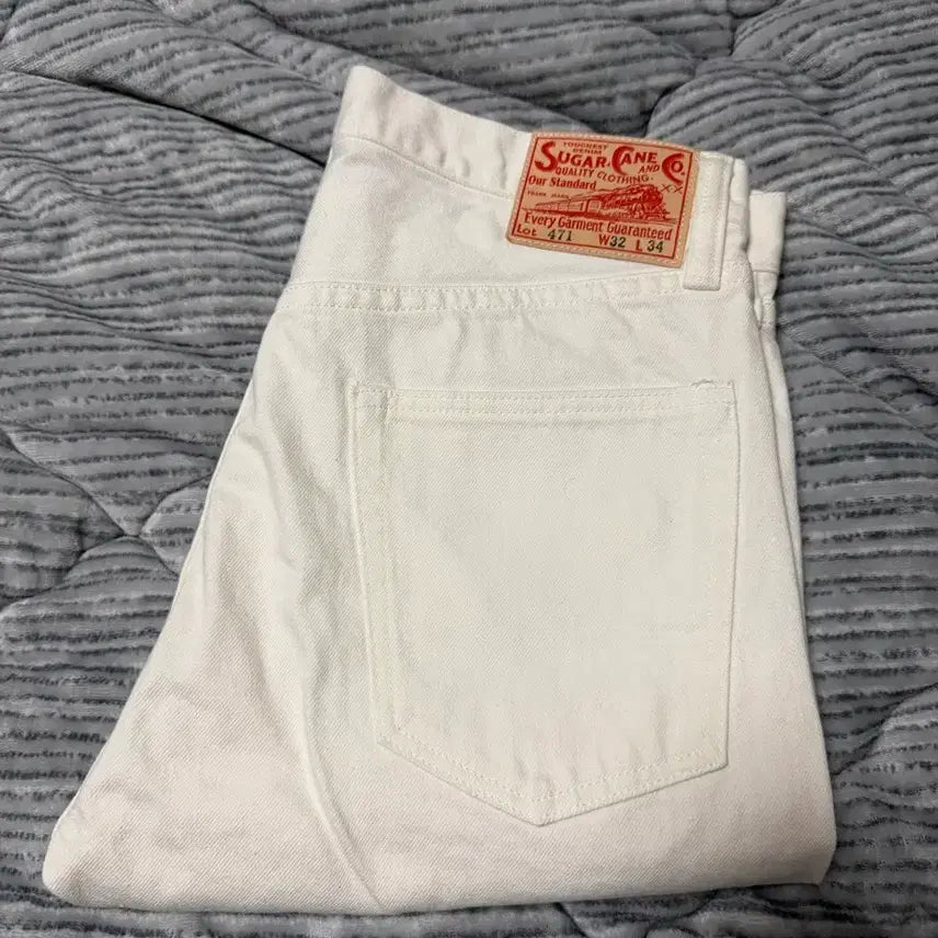 [BUNJANG] Sugar Cane 47501 White Denim Pants / 슈가케인 47501 화이트 32사이즈 새제품급 팝니다