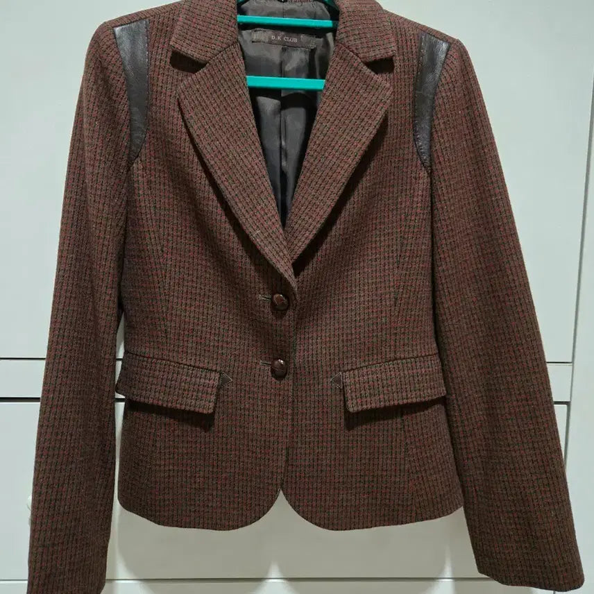 [BUNJANG] D.K CLUB Brown Check Jacket / D.K CLUB 브라운 체크 자켓