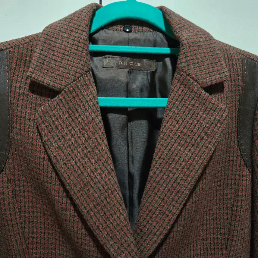 [BUNJANG] D.K CLUB Brown Check Jacket / D.K CLUB 브라운 체크 자켓