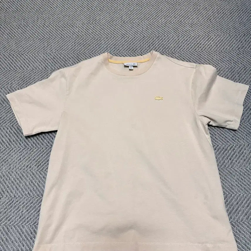 [BUNJANG] Lacoste Ivory M Short Sleeve T-shirt / 라코스테 반팔 M 아이보리