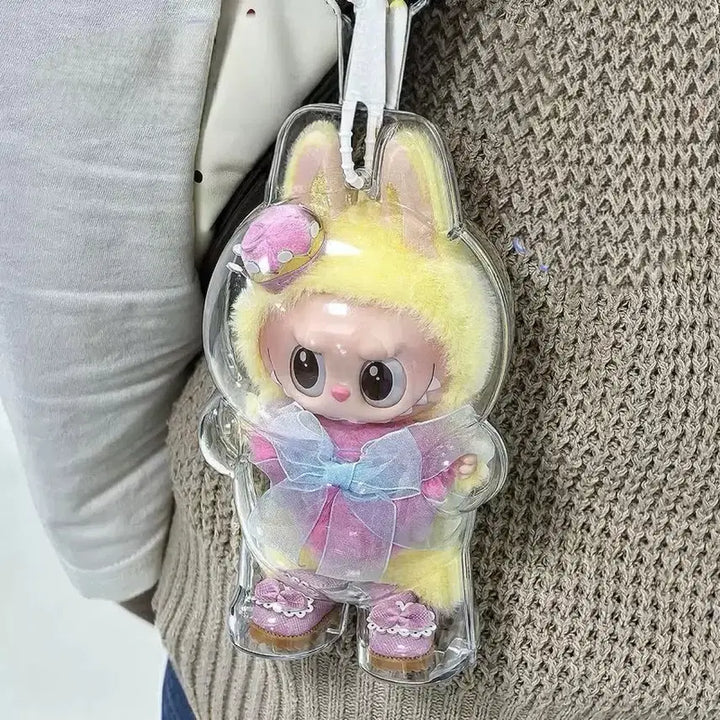 [BUNJANG] LABUBU Checkmate Keyring Case / 라부부 체크메이트 인형 키링 케이스