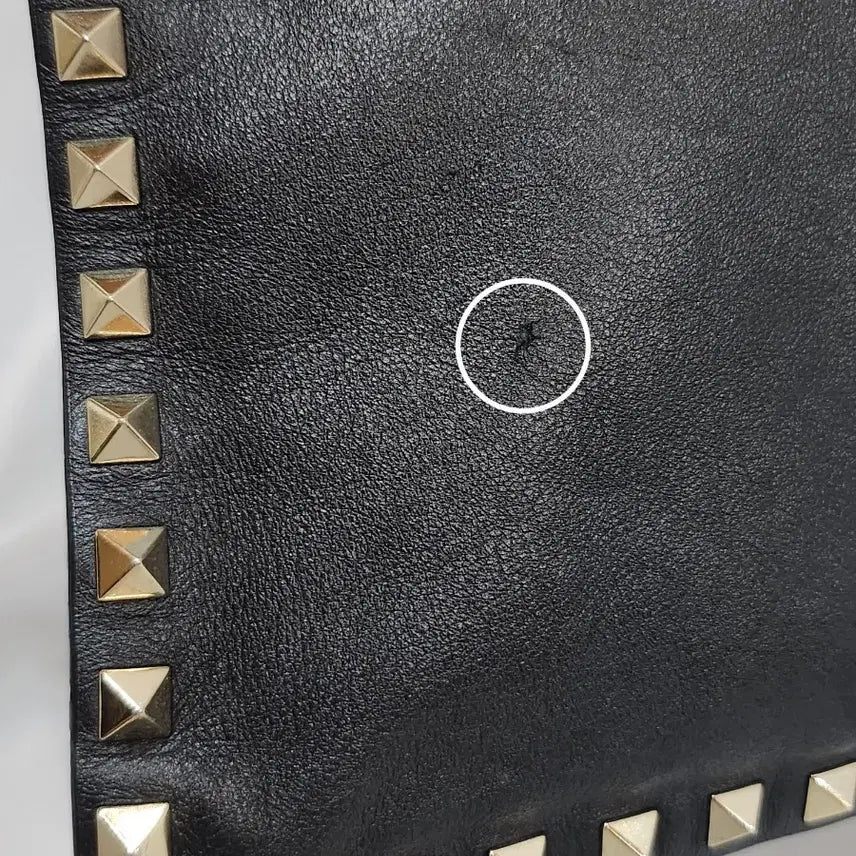 [BUNJANG] Valentino Black Studded Clutch Bag / (정품)발렌티노 블랙 스터드 클러치백