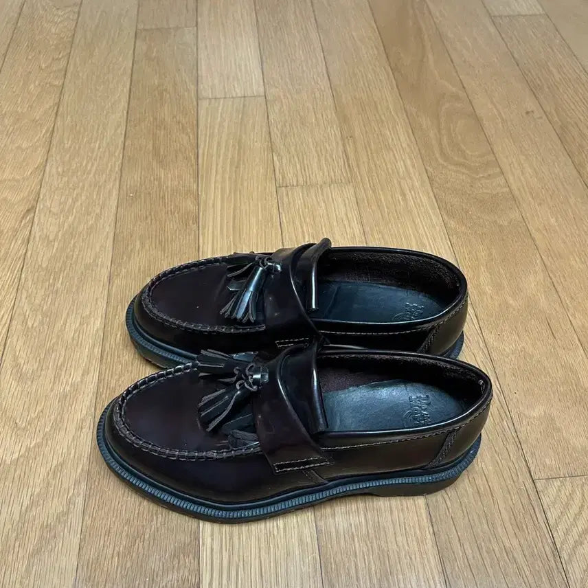 [BUNJANG] Dr. Martens Adrian Cherry Red Loafer Shoes / 닥터마틴 아드리안 체리레드 로퍼 구두