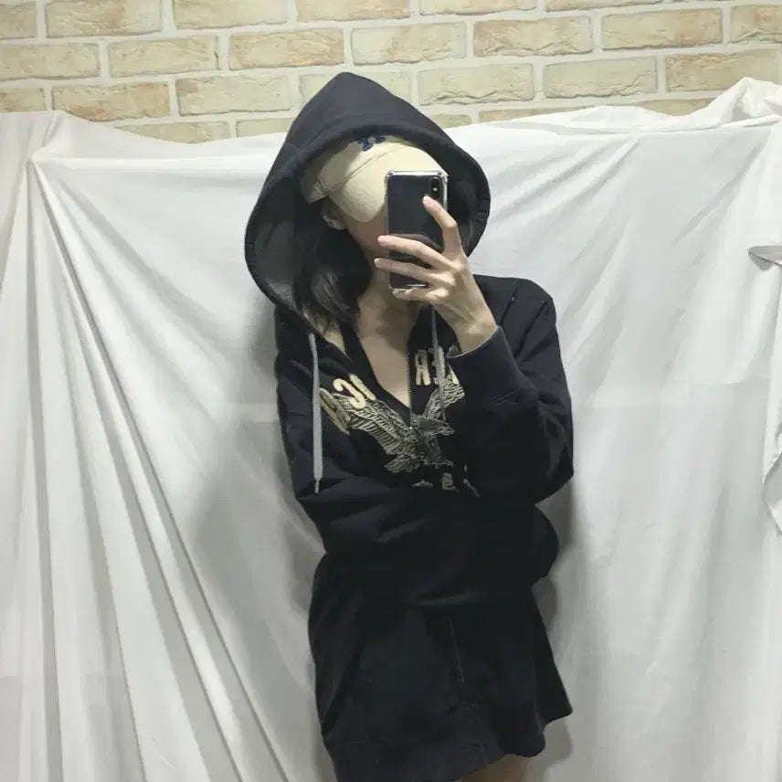 [BUNJANG] American Eagle Navy Hoodie Zip-up / 아메리칸 이글 후드집업 ,XL,네이비