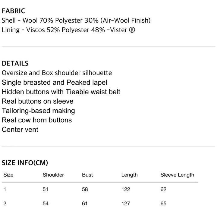 [BUNJANG] Vauban Dune Coat / (2size) 타일레 vauban dune 코트 새상품 판매합니다