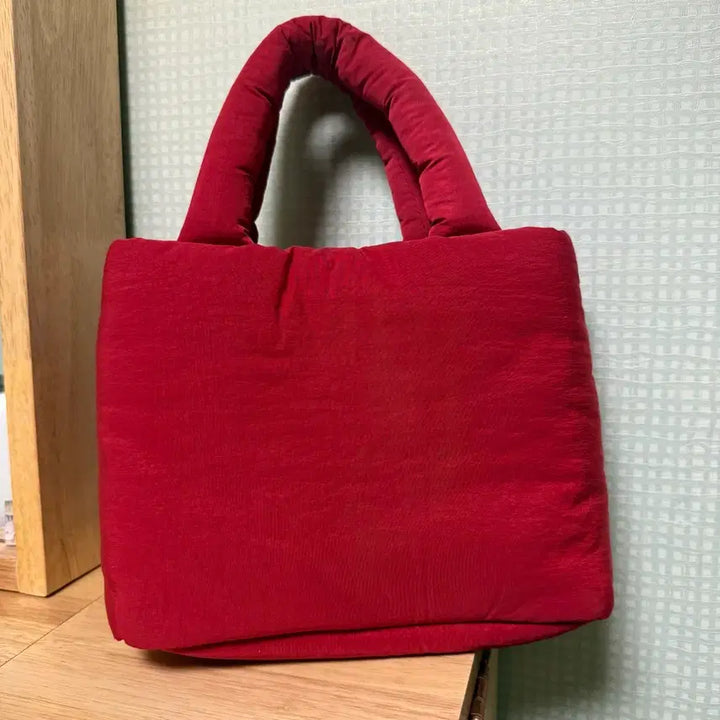 [BUNJANG] I think so Red Padded Bag Tote Shoulder Crossbody / 아이띵소 레드 패딩백 토트백 숄더백 크로스백
