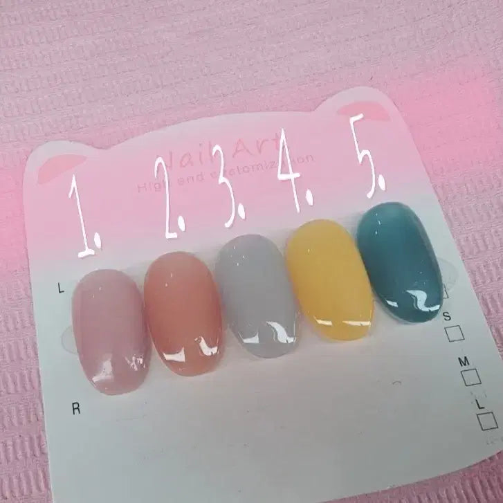 [BUNJANG] Custom Gel Nail Tips - One Color / 이번달이벤트)) 시럽젤 원컬러 수제네일팁