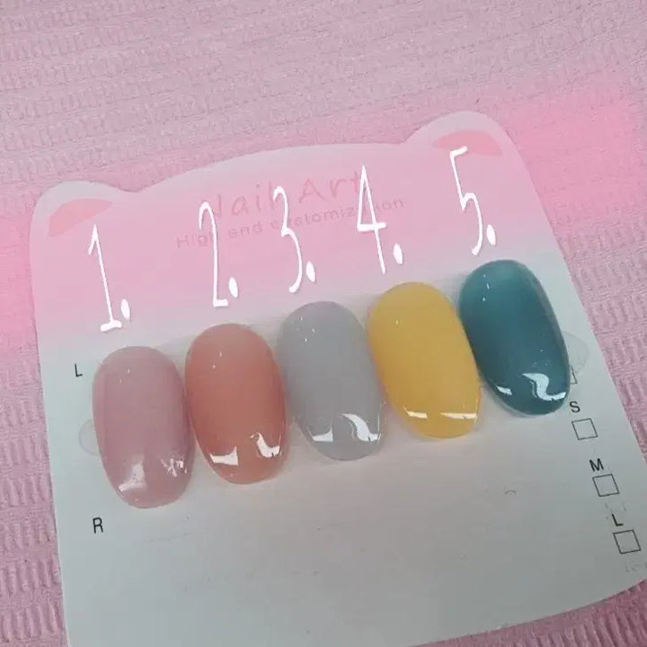[BUNJANG] Custom Gel Nail Tips - One Color / 이번달이벤트)) 시럽젤 원컬러 수제네일팁