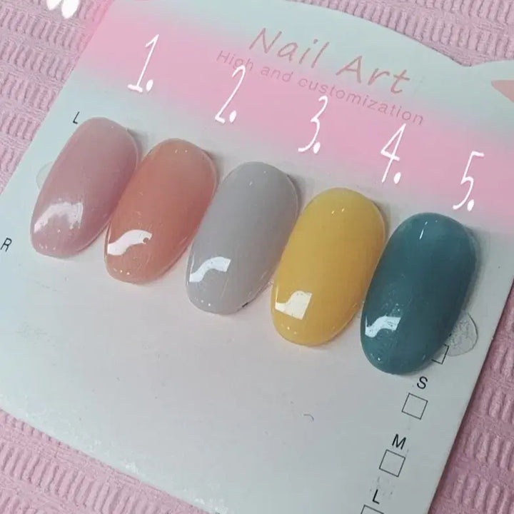 [BUNJANG] Custom Gel Nail Tips - One Color / 이번달이벤트)) 시럽젤 원컬러 수제네일팁