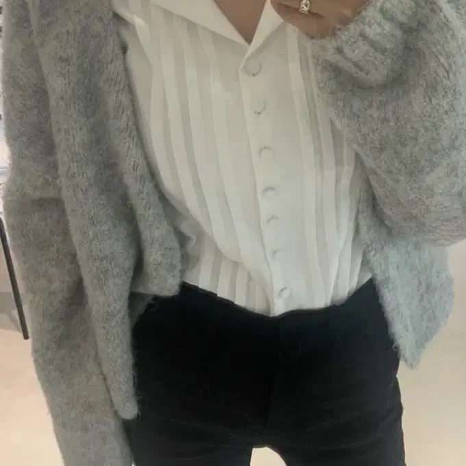 [BUNJANG] Tanat Lace Open Blouse / 타낫레이스오픈블라우스