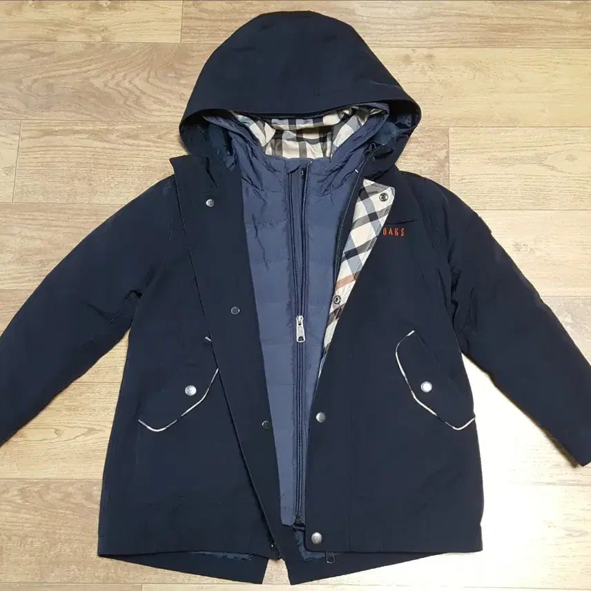 [BUNJANG] Daks Kids Hooded Jacket / 택포)닥스키즈 경량패딩 130,닥스키즈 후드자켓. 아동패딩130