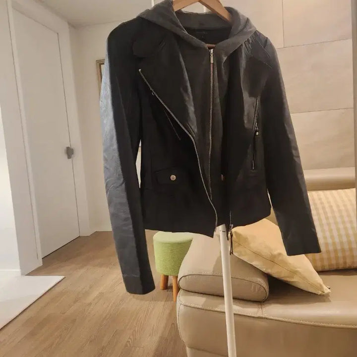 [BUNJANG] Leather Jacket 44 / collncos  이태리 천연 양가죽 100%  자켓    44  ~