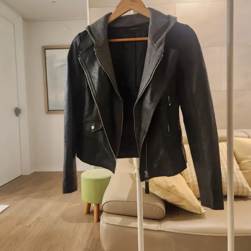 [BUNJANG] Leather Jacket 44 / collncos  이태리 천연 양가죽 100%  자켓    44  ~