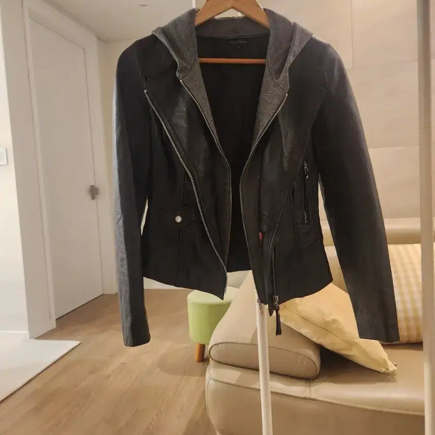 [BUNJANG] Leather Jacket 44 / collncos  이태리 천연 양가죽 100%  자켓    44  ~