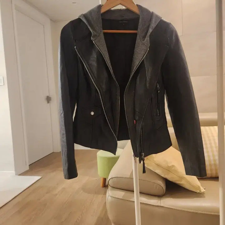 [BUNJANG] Leather Jacket 44 / collncos  이태리 천연 양가죽 100%  자켓    44  ~