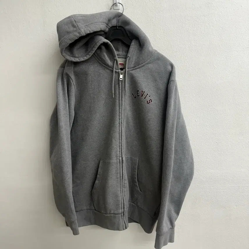 [BUNJANG] Levi's Y2K Gray Hooded Zip-up S / 리바이스 Y2K 기모 그레이 후드집업 S