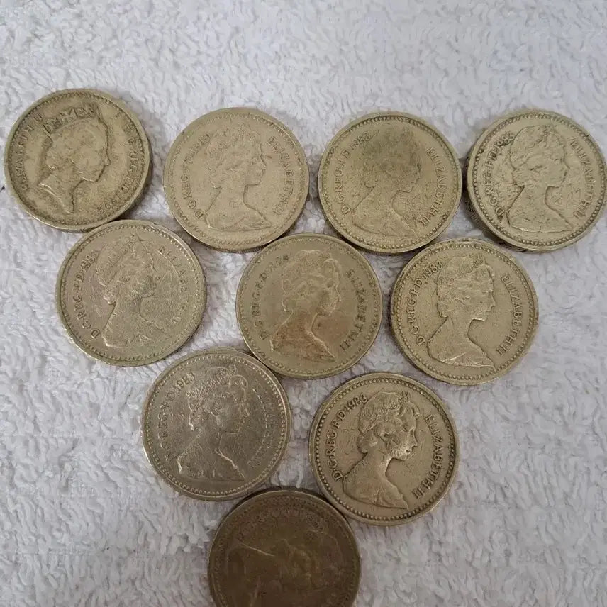 [BUNJANG] Elizabeth II 1 Pound Coin Collection / 엘리자베스 2세 1파운드 동전 모음