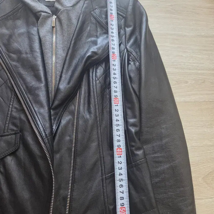 [BUNJANG] JIGOTT Lambskin Leather Hooded Jacket / JIGOTT 후드 양가죽 자켓 S-M 사이즈