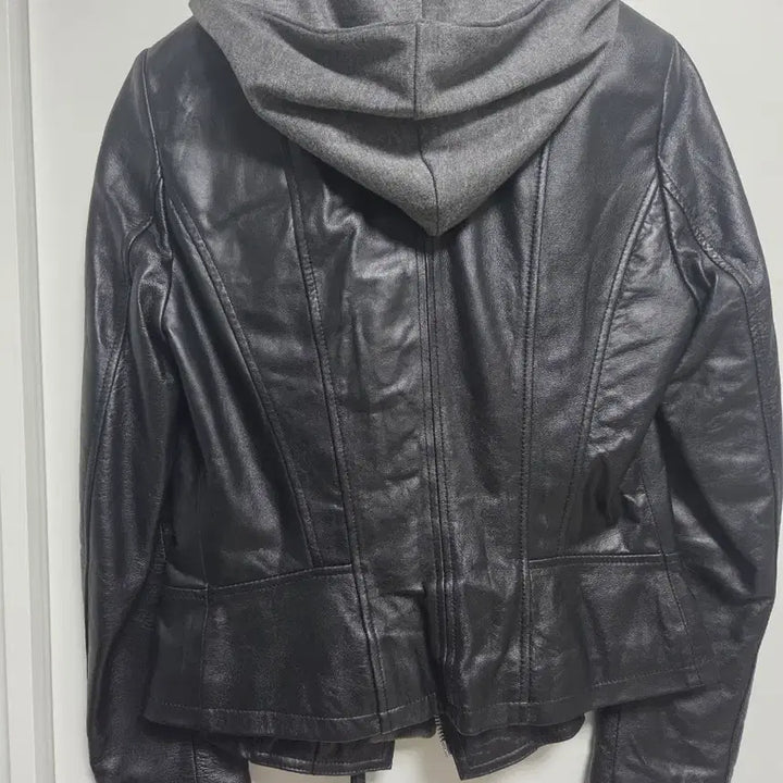 [BUNJANG] JIGOTT Lambskin Leather Hooded Jacket / JIGOTT 후드 양가죽 자켓 S-M 사이즈