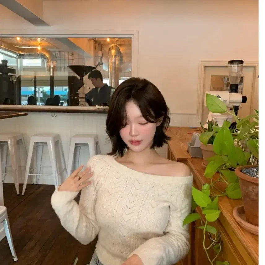 [BUNJANG] Sobershop Forming Knit Ivory / 소버샵 포밍니트 아이보리