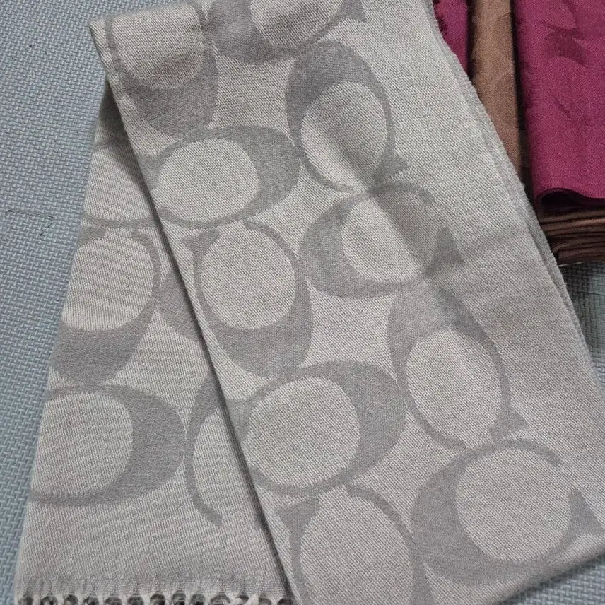 [BUNJANG] Coach Signature Pattern Scarf / 코치 시그니처 패턴 머플러 ,스카프