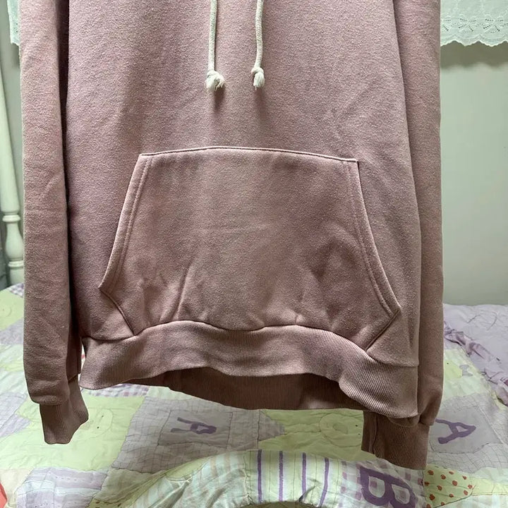[BUNJANG] Vintage Pink Fleece Hoodie XL / 기모 후드티 빈티지핑크 사이즈XL팝니다