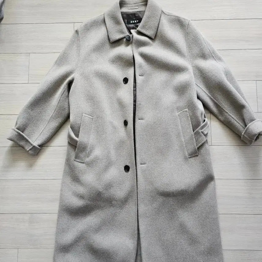 [BUNJANG] DKNY Balmacan Coat - Light Beige - Large / 한섬 DKNY 발마칸 코트. 라지