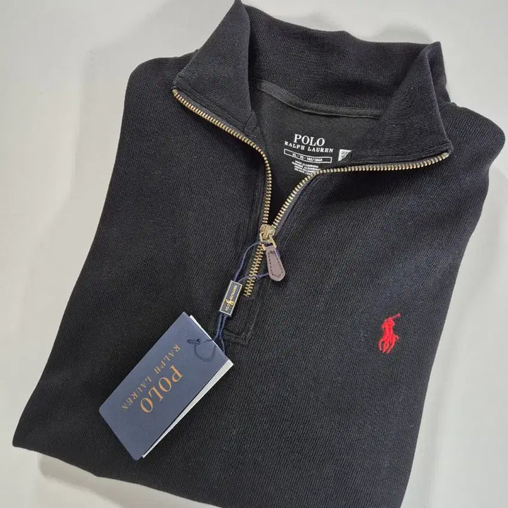 [BUNJANG] Polo Ralph Lauren Half-Zip Sweatshirt - Navy XL / 폴로 반집업 회색 곤색 XL (새상품)