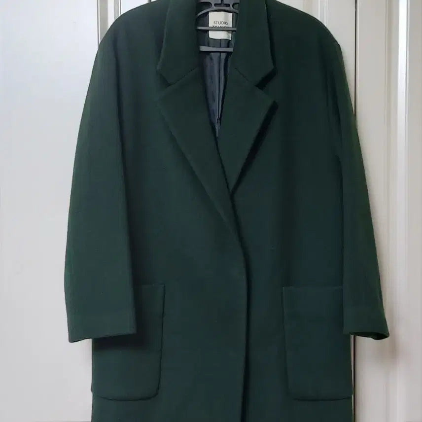 [BUNJANG] Studio Tomboy Green Oversized Coat / 스튜디오톰보이코트 66