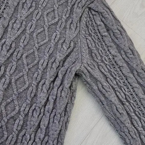 [BUNJANG] ME-SENSE Cable Knit Cardigan / 미센스 진주단추  케이블 니트 가디건 Free