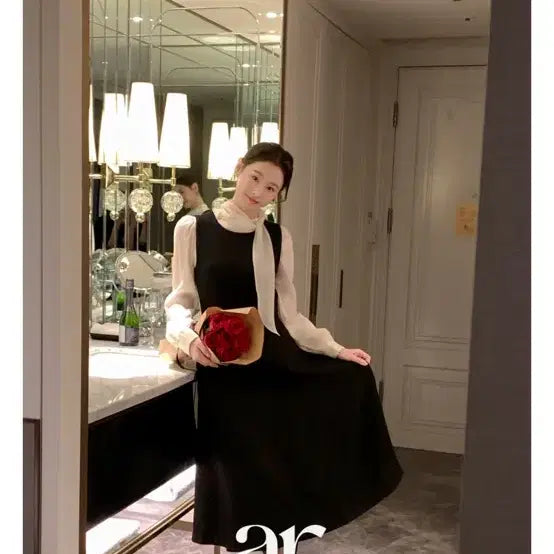 [BUNJANG] Attrangs Black Long Dress S / (새상품) 아뜨랑스 블랙 롱 원피스 S