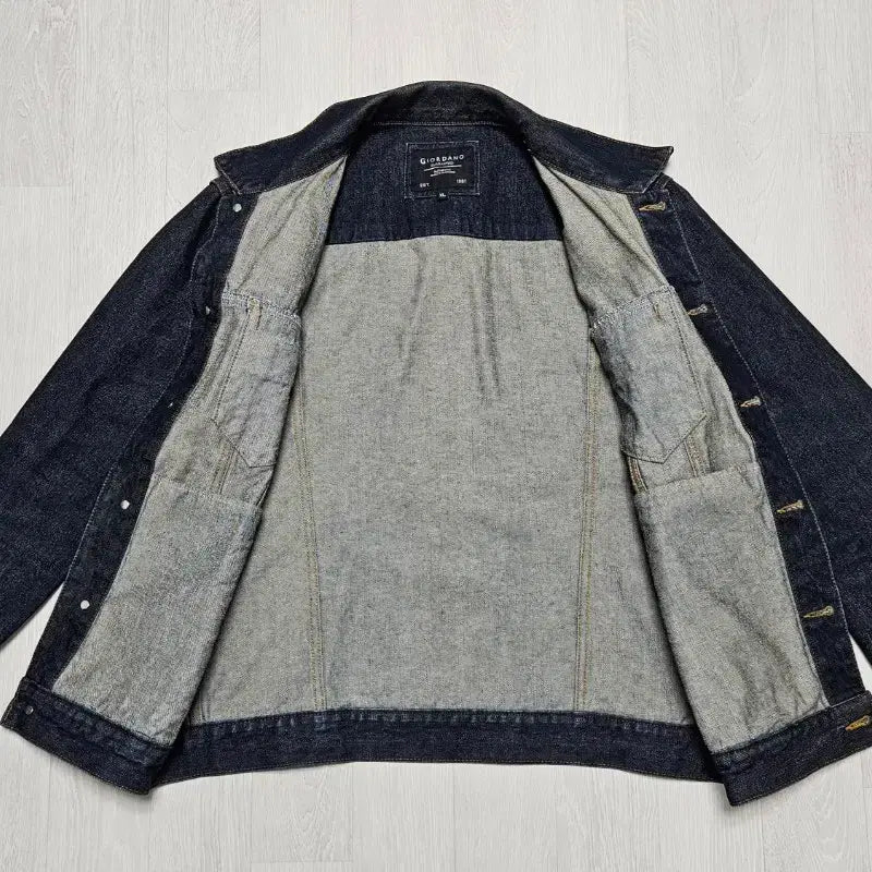 [BUNJANG] Giordano Men's Denim Jacket XL / [의류] 지오다노 남성 데님 진청자켓 XL (팔이 긴 분 추천)