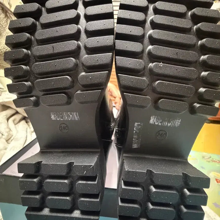 [BUNJANG] Black Leather Boots / 롱부츠