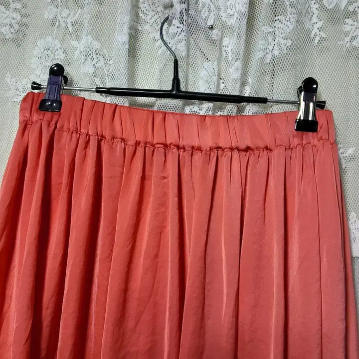 [BUNJANG] ZARA Orange Asymmetric Long Skirt / 자라ZARA 오렌지 앞뒤 언발란스 롱스커트