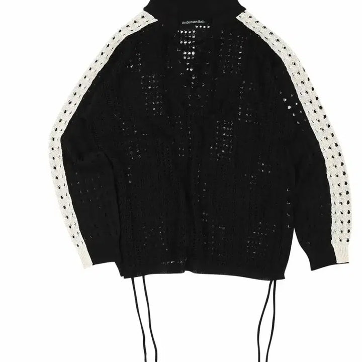 [BUNJANG] Andersson Bell Buzz Net Color Block Sweater M / 앤더슨벨 버즈 네트 칼라 배색 스웨터 M