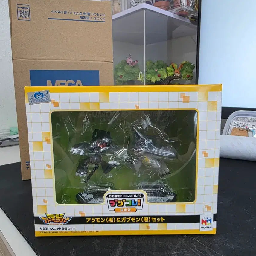 [BUNJANG] Digimon Black Agumon & Patamon Figure Set / 디지몬 피규어 메가하우스 디지코레 블랙 아구몬,파피몬 세트